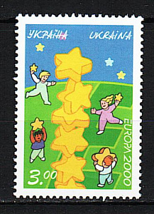 Украина _, 2000, Европа, Звезды, 1 марка